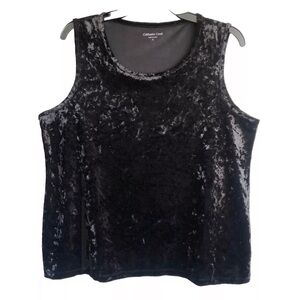Coldwater Creek Crushed Velvet Cami Tank Top PL
